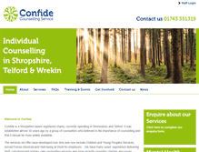 Tablet Screenshot of confide.org.uk